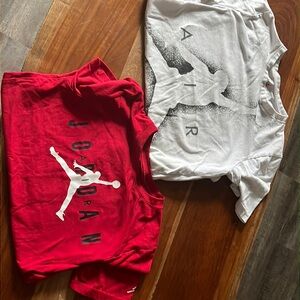 Red air Jordan boys Large T/ white boys XL air Jordan tshirt